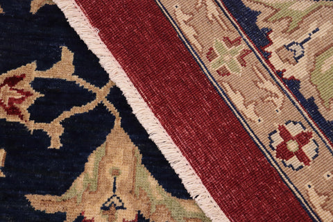 handmade Traditional Kafkaz Red Blue Hand Knotted RECTANGLE 100% WOOL area rug 11x14