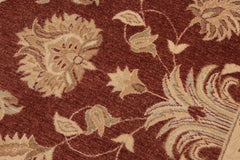 handmade Traditional Kafkaz Brown Tan Hand Knotted RECTANGLE 100% WOOL area rug 10X14