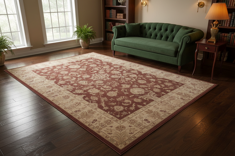 handmade Traditional Kafkaz Brown Tan Hand Knotted RECTANGLE 100% WOOL area rug 10x14