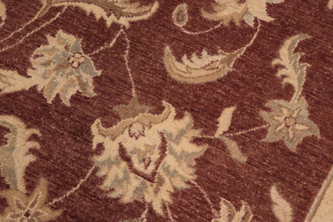 handmade Traditional Kafkaz Brown Tan Hand Knotted RECTANGLE 100% WOOL area rug 10x14