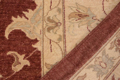 handmade Traditional Kafkaz Brown Tan Hand Knotted RECTANGLE 100% WOOL area rug 10X14