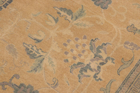 handmade Traditional Kafkaz Peach Beige Hand Knotted RECTANGLE 100% WOOL area rug 8x11