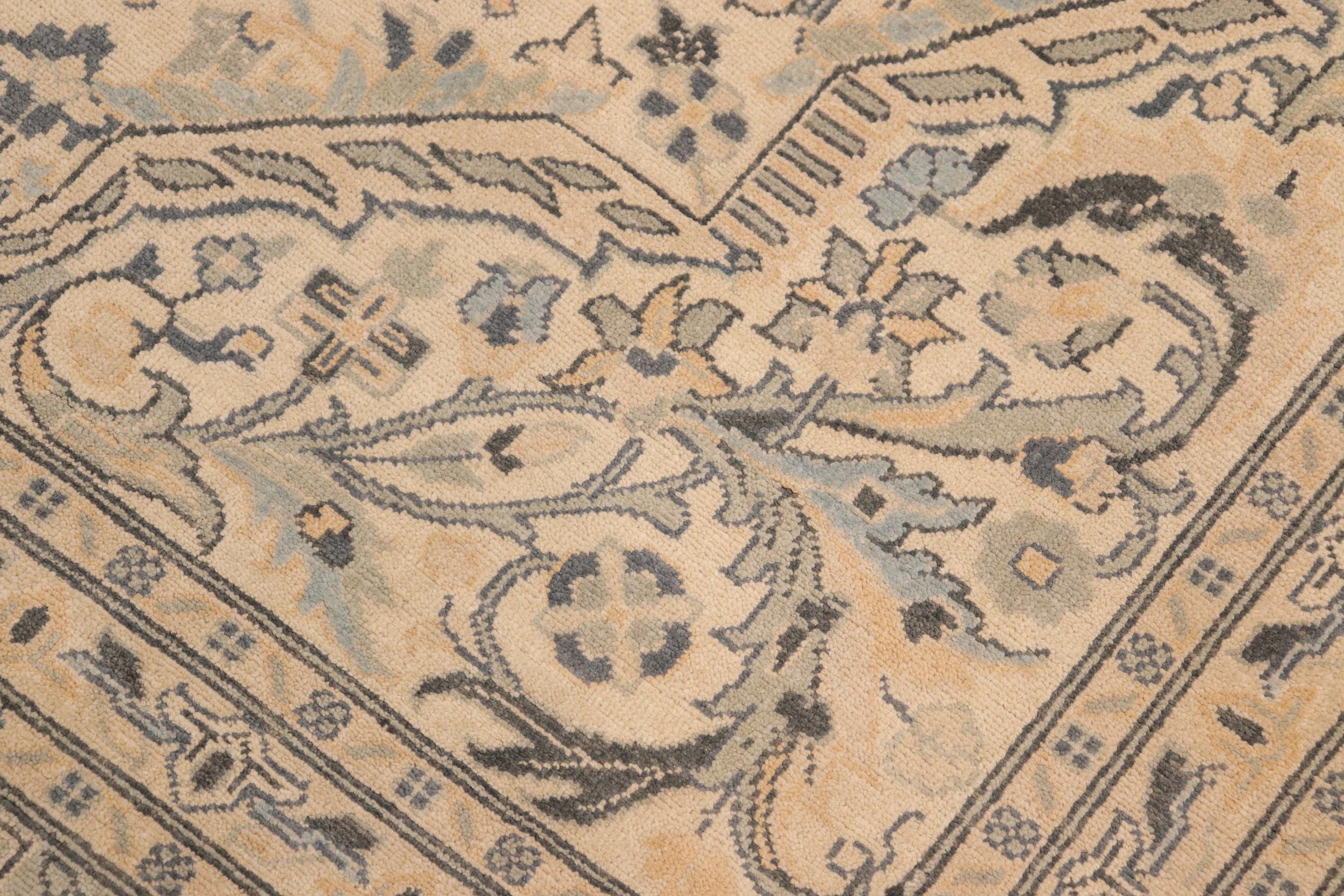 handmade Traditional Kafkaz Beige Gold Hand Knotted RECTANGLE 100% WOOL area rug 10x14