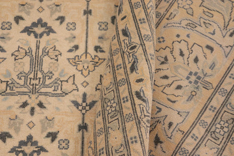 handmade Traditional Kafkaz Beige Gold Hand Knotted RECTANGLE 100% WOOL area rug 10x14