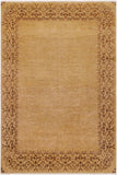 handmade Modern Kafkaz Tan Brown Hand Knotted RECTANGLE 100% WOOL area rug 9 x 12