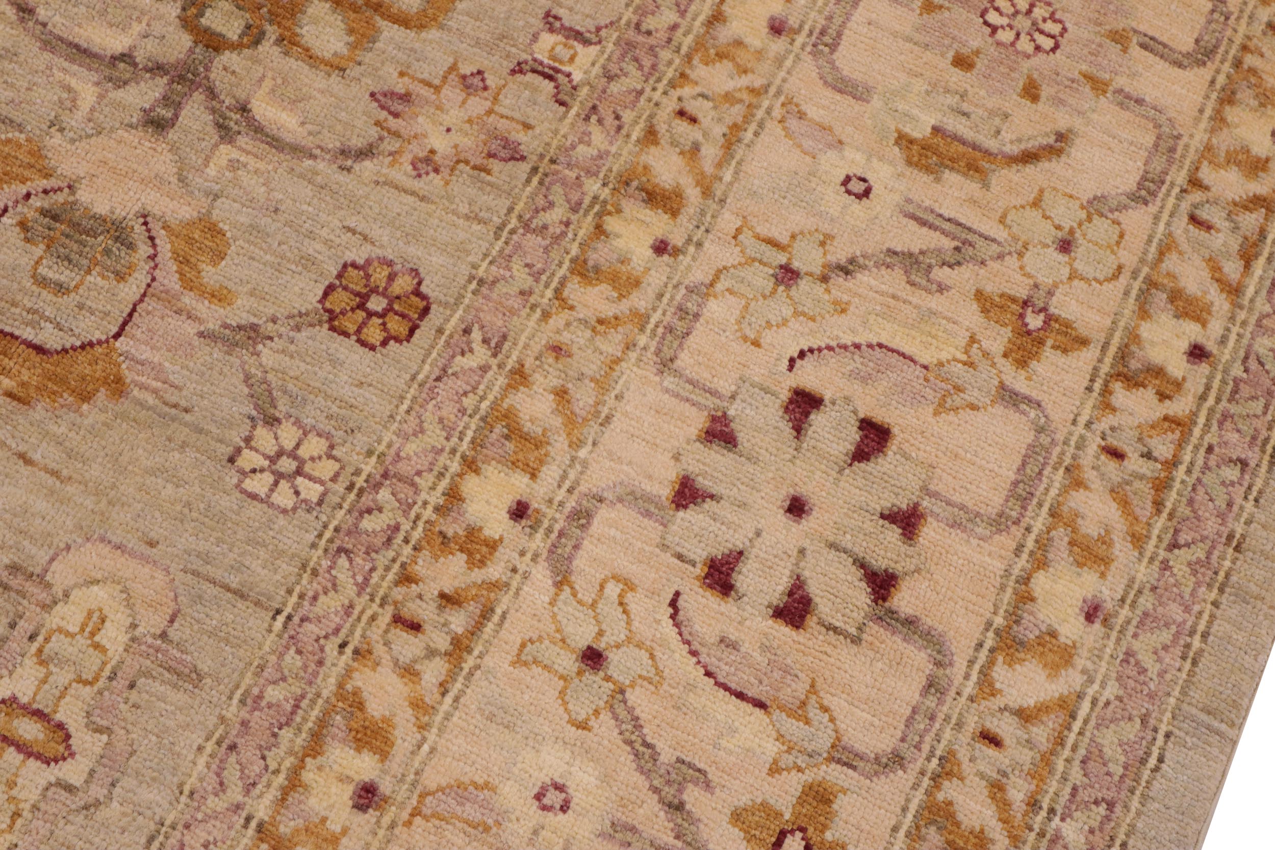 handmade Transitional Kafkaz Lt. Green Beige Hand Knotted RECTANGLE 100% WOOL area rug 9' x 12'
