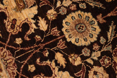 handmade Traditional Kafkaz Brown Olive Green Hand Knotted RECTANGLE 100% WOOL area rug 9X11