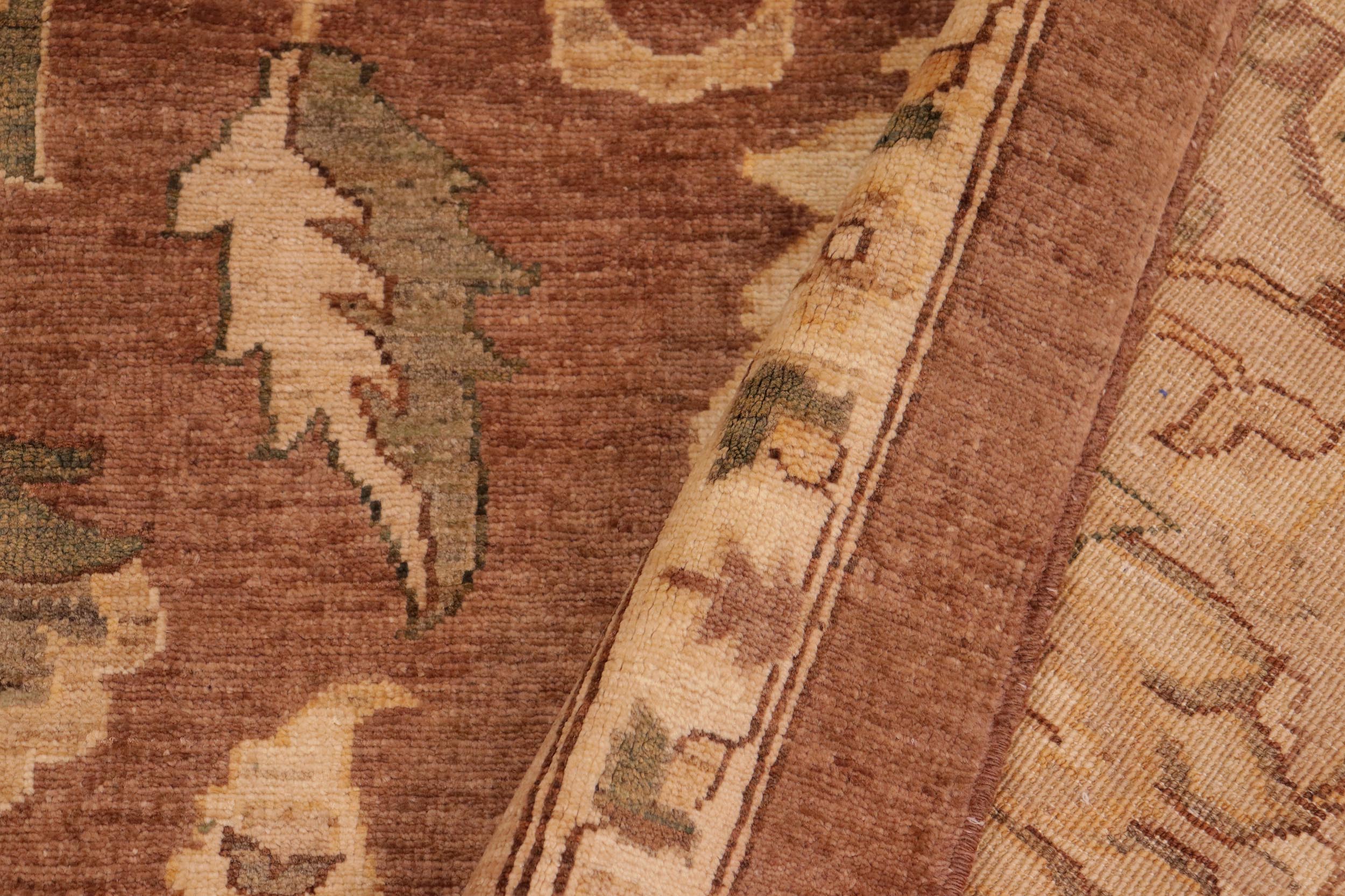 handmade Traditional Kafkaz Brown Dark Tan Hand Knotted RECTANGLE 100% WOOL area rug 10x13