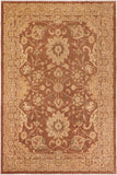 handmade Traditional Lahore Brown Dark Tan Hand Knotted RECTANGLE 100% WOOL area rug 10 x 13