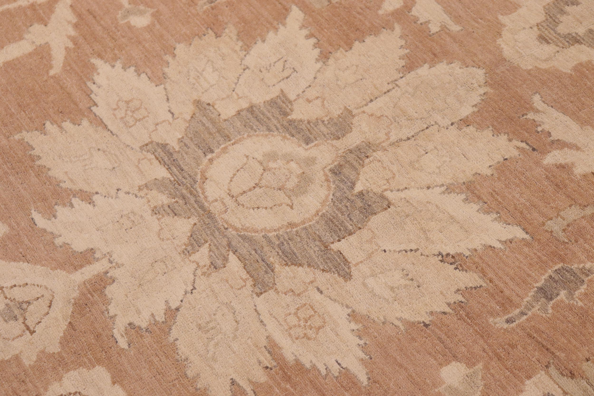 handmade Traditional Kafkaz Brown Tan Hand Knotted RECTANGLE 100% WOOL area rug 10x14