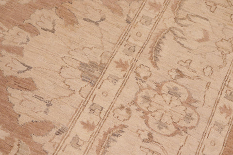 handmade Traditional Kafkaz Brown Tan Hand Knotted RECTANGLE 100% WOOL area rug 10x14