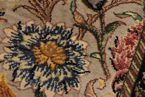 handmade Traditional Kamal Gray Black Hand Knotted RUNNER 100% WOOL area rug 3' x 8'