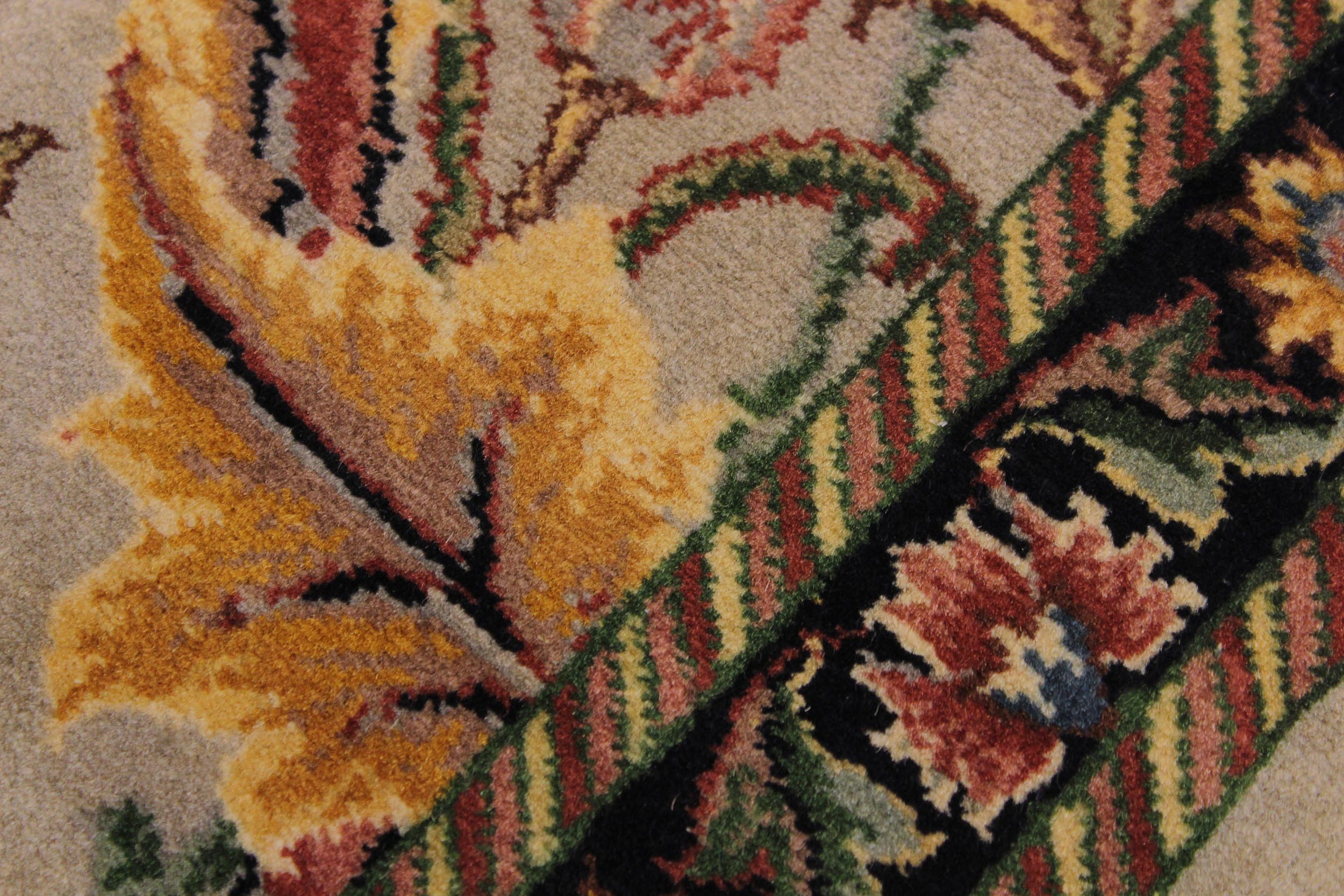 handmade Traditional Kamal Gray Black Hand Knotted RUNNER 100% WOOL area rug 3' x 8'