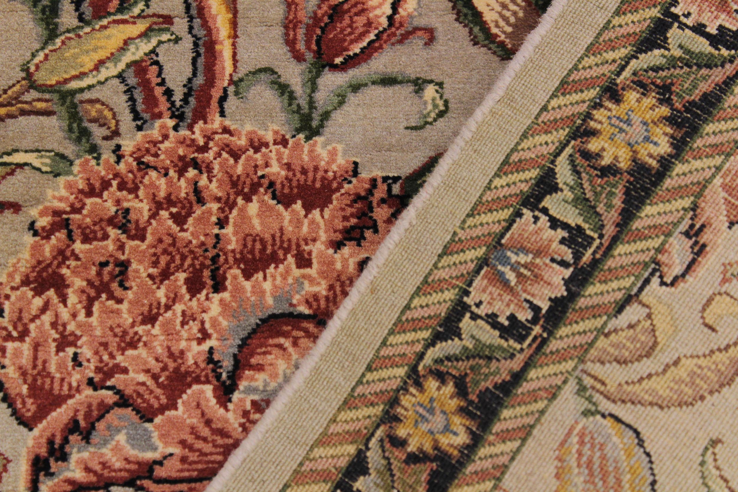 handmade Traditional Kamal Gray Black Hand Knotted RUNNER 100% WOOL area rug 3' x 8'