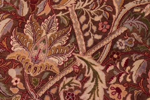 handmade Transitional William Brown Ivory Hand Knotted RECTANGLE 100% WOOL area rug 9x12