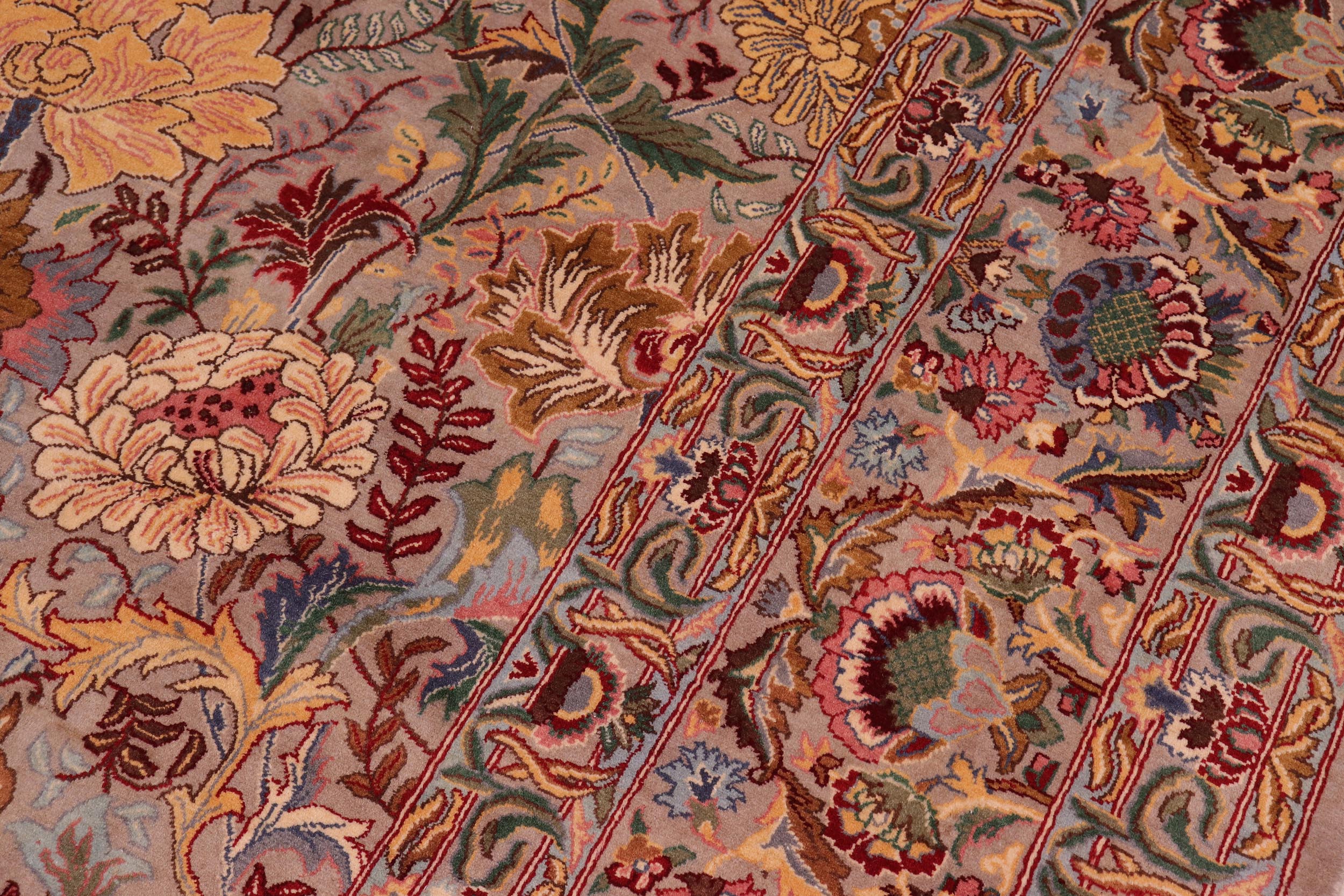 handmade Transitional Morris Lt. Gray Lt. Gray Hand Knotted RECTANGLE 100% WOOL area rug 9x12