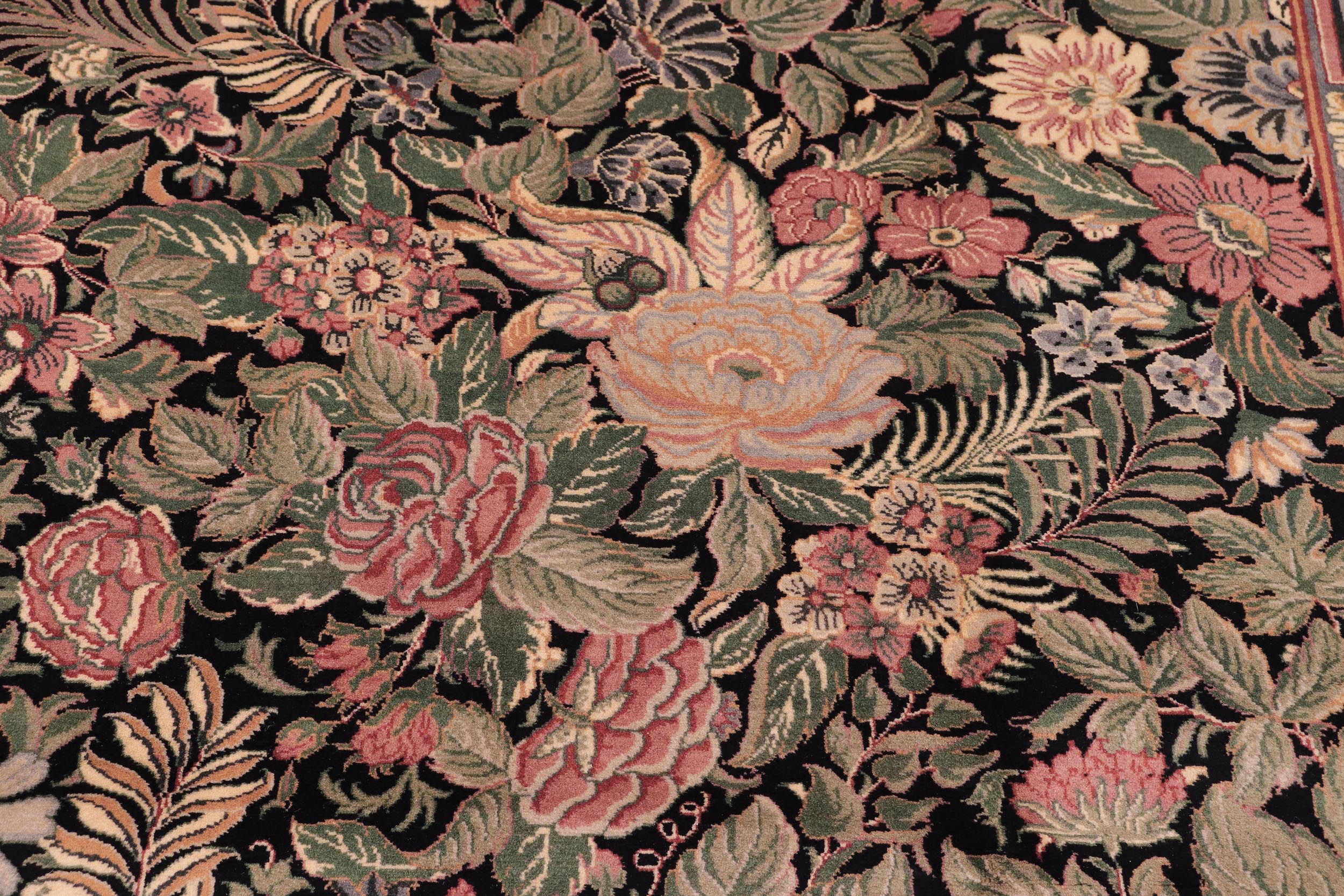 handmade Transitional Basarabian Black Black Hand Knotted RECTANGLE 100% WOOL area rug 9x12