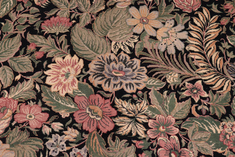 handmade Transitional Basarabian Black Black Hand Knotted RECTANGLE 100% WOOL area rug 9x12