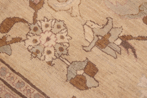 handmade Traditional Kafkaz Tan Green Hand Knotted RECTANGLE 100% WOOL area rug 8x10
