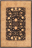 handmade Traditional Kafkaz Drk. Blue Beige Hand Knotted RECTANGLE 100% WOOL area rug 8 x 9