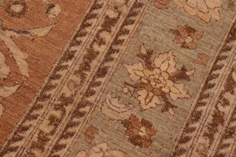 handmade Traditional Kafkaz Lt. Brown Lt. Green Hand Knotted RECTANGLE 100% WOOL area rug 8x10