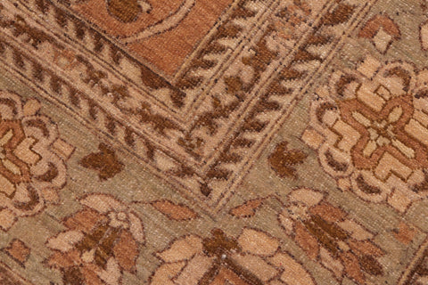 handmade Traditional Kafkaz Lt. Brown Lt. Green Hand Knotted RECTANGLE 100% WOOL area rug 8x10