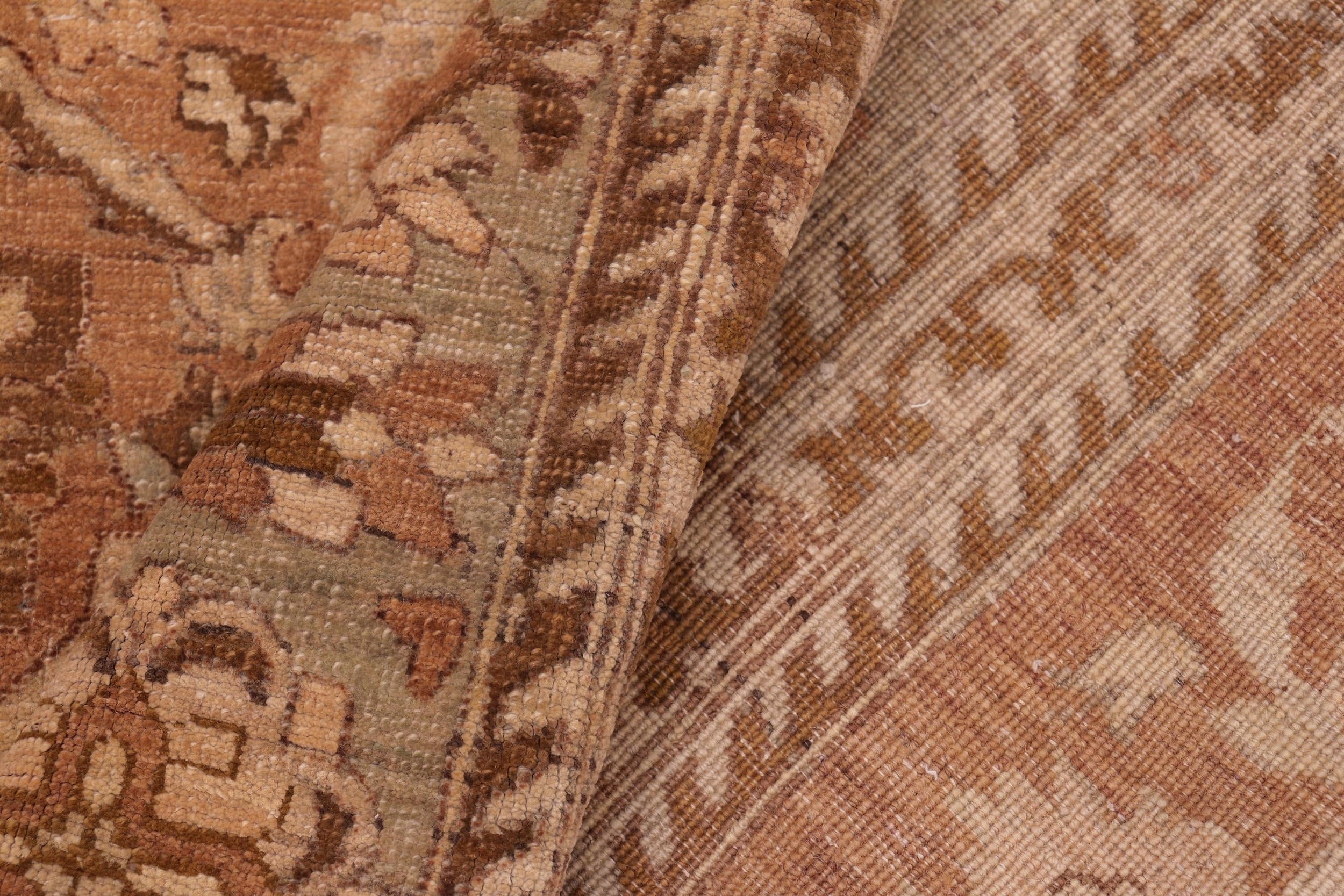 handmade Traditional Kafkaz Lt. Brown Lt. Green Hand Knotted RECTANGLE 100% WOOL area rug 8x10