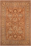 handmade Traditional Kafkaz Lt. Brown Lt. Green Hand Knotted RECTANGLE 100% WOOL area rug 8 x 10