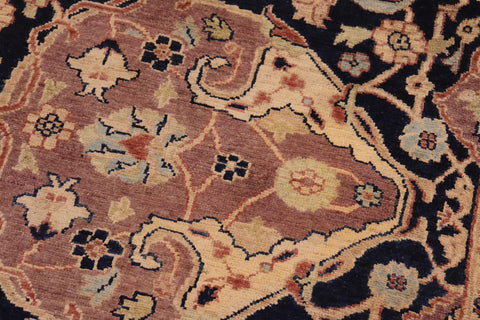 handmade Traditional Kafkaz Blue Tan Hand Knotted RECTANGLE 100% WOOL area rug 8x10