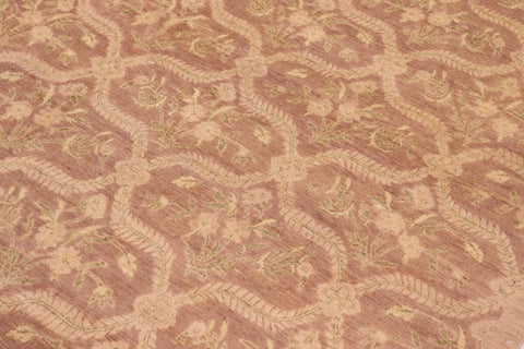 handmade Modern Kafkaz Brown Tan Hand Knotted RECTANGLE 100% WOOL area rug 8' x 10'