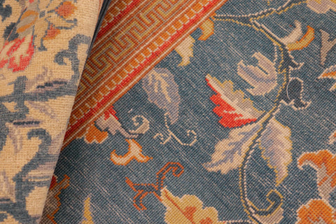 handmade Traditional Kafkaz Green Teal Hand Knotted RECTANGLE 100% WOOL area rug 8x10