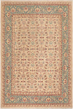 handmade Transitional Kafkaz Beige Green Hand Knotted RECTANGLE 100% WOOL area rug 8 x 10