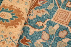 handmade Traditional Kafkaz Green Tan Hand Knotted RECTANGLE 100% WOOL area rug 8X10