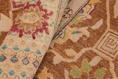 handmade Traditional Kafkaz Brown Beige Hand Knotted RECTANGLE 100% WOOL area rug 8X10