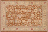 Oriental Ziegler Jesusa Brown/Beige Hand-Knotted Wool Rug - 8'1'' x 9'10''