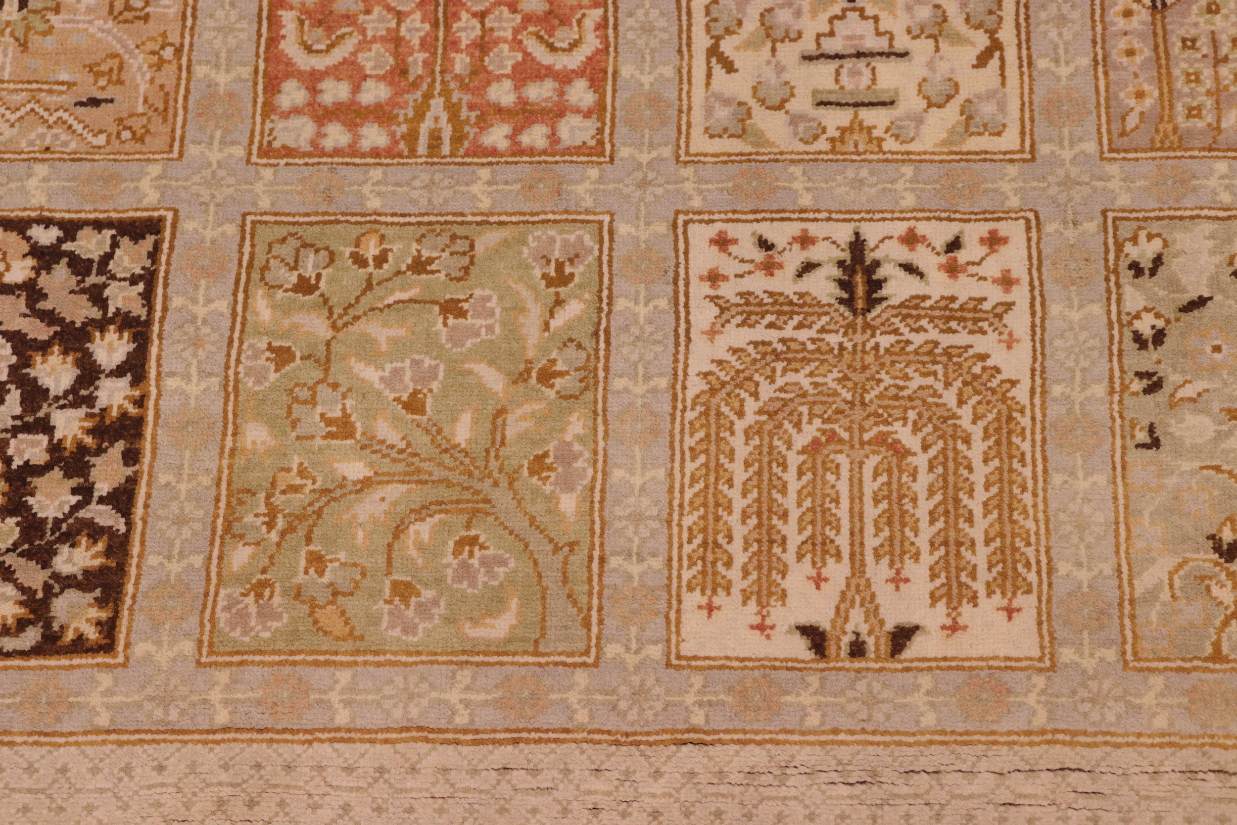 handmade Transitional Design Lt. Gray Lt. Gray Hand Knotted RECTANGLE 100% WOOL area rug 8' x 10'