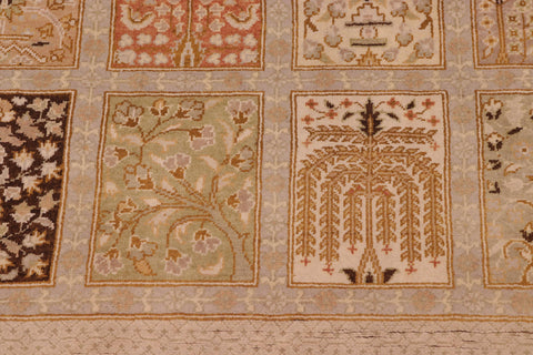 handmade Transitional Design Lt. Gray Lt. Gray Hand Knotted RECTANGLE 100% WOOL area rug 8' x 10'