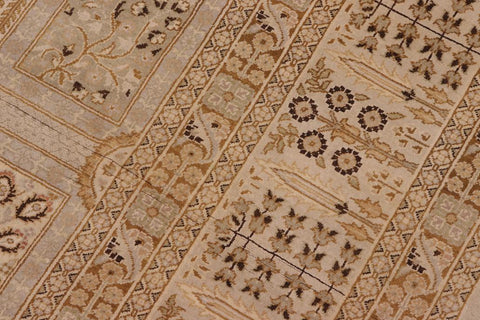 handmade Traditional Design Lt. Gray Lt. Gray Hand Knotted RECTANGLE 100% WOOL area rug 8'X10'