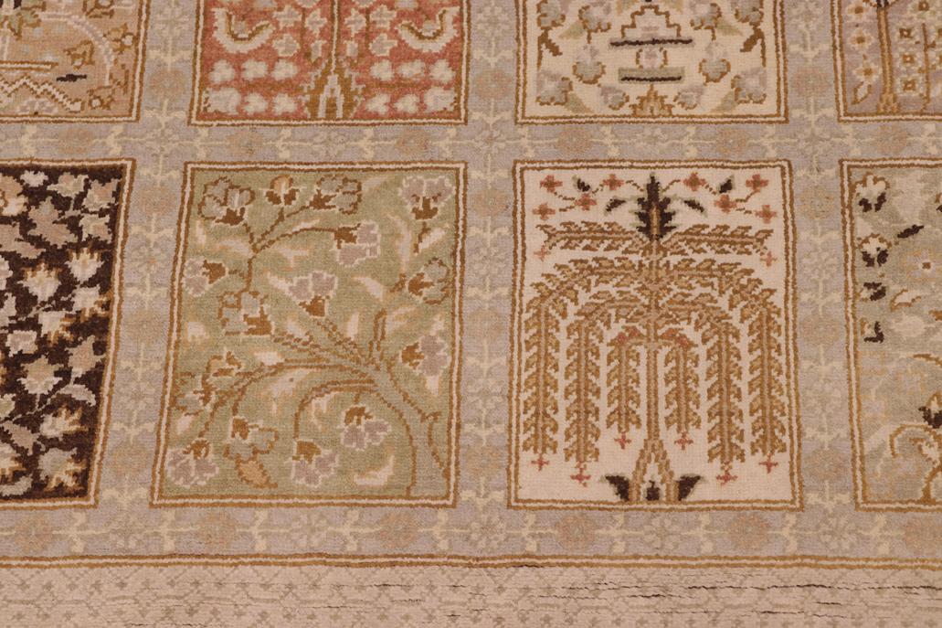 handmade Traditional Design Lt. Gray Lt. Gray Hand Knotted RECTANGLE 100% WOOL area rug 8'X10'