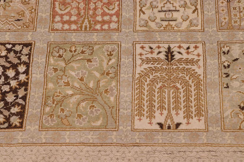 handmade Traditional Design Lt. Gray Lt. Gray Hand Knotted RECTANGLE 100% WOOL area rug 8'X10'