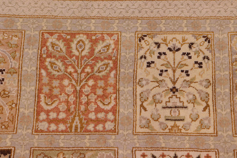 handmade Transitional Design Lt. Gray Lt. Gray Hand Knotted RECTANGLE 100% WOOL area rug 8' x 10'