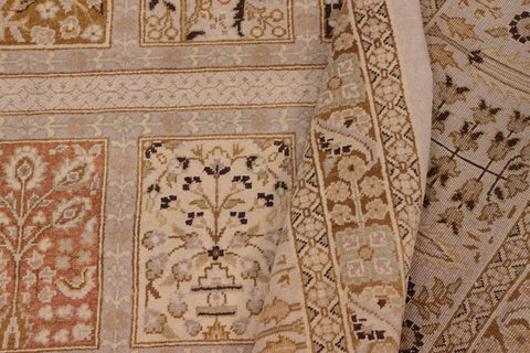 handmade Traditional Design Lt. Gray Lt. Gray Hand Knotted RECTANGLE 100% WOOL area rug 8'X10'