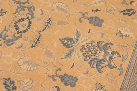 handmade Traditional Kafkaz Lt. Orange Beige Hand Knotted RECTANGLE 100% WOOL area rug 8x10