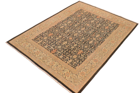 handmade Transitional Kafkaz Drk.green Beige Hand Knotted RECTANGLE 100% WOOL area rug 8x10