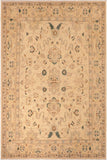 handmade Traditional Kafkaz Tan Green Hand Knotted RECTANGLE 100% WOOL area rug 8 x 10