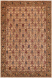 handmade Transitional Kafkaz Tan Green Hand Knotted RECTANGLE 100% WOOL area rug 9 x 12