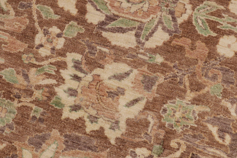 handmade Transitional Kafkaz Lt. Brown Gold Hand Knotted RECTANGLE 100% WOOL area rug 9' x 12'