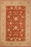 handmade Traditional Kafkaz Rust Beige Hand Knotted RECTANGLE 100% WOOL area rug 9 x 13