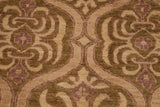 handmade Transitional Kafkaz Lt. Green Tan Hand Knotted RECTANGLE 100% WOOL area rug 9 x 12