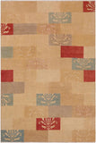 Modern Gabbeh Ardell Tan/Beige Wool Rug - 9'0'' x 11'0''